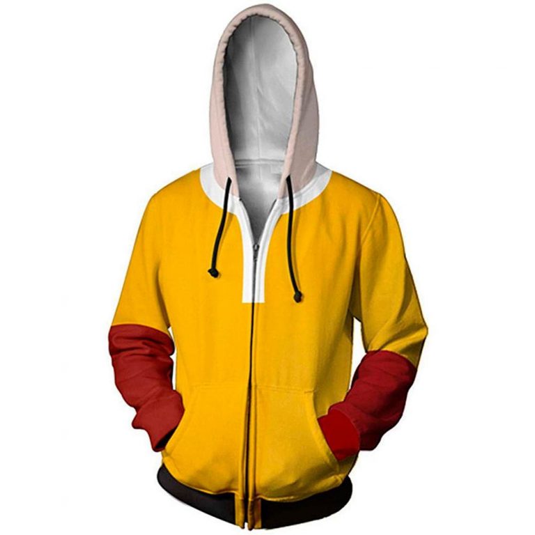 One Punch Man Jackets - Saitama Jacket Yellow & Red SA3105 | One Punch ...